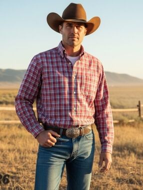 Ralph Lauren Red Plaid Men's Shirt